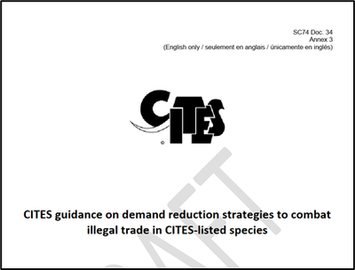 USAID’s guidebook and campaign cited as best practice examples in CITES’ guidance for wildlife demand reduction strategies